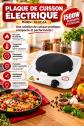 Plaque de cuisson �lectrique JX 1015A 1 foyer 1500 W blanc-noir thermostat