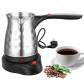 Argent� Cafeti�re Turque Electrique avec Poign�e Argent� Moderne Machine � Caf�