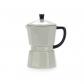 Mug Moka Couleur Gris Tasse en Forme de Cafeti�re Italienne avec Couvercle