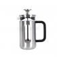 Pisa Cafeti�re en Acier Inoxydable 3 Tasses Argent� Piston th� Expresso Verre