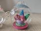D�coration suspendue boule transparente Chat du Cheshire multicolore No�l