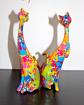 d�coration int�rieur  couple de chats   abstrait r�sine color�  gm 24 x 10.5 x 4