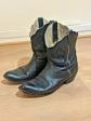 Bottes western cowboy noir vintage homme taille 8 8,5