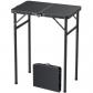 Table de Camping Pliable en MDF Pliante Multifonctionnelle Marron Aluminium