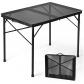 Tavle Pliable Camping 90�60 cm Petite Table Pliante Noir Fer Aluminium