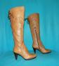 Trial Manufacturing Light Brown Leather Boots Size 36 EUR