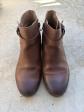 Kickers bottillons cuir marron boucle, zip, antid�rapants, EU 37
