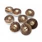 22 mm Lot de 10 Boutons en Plastique Marron Aspect Corne de Cerf 2 Trous