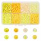 Jaunes Perles de Rocaille en Verre 4x3 mm Mini Bijoux 1290 pi�ces