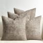 Housse de Coussin 45 x 45 Lot de 4 Decoratives Kaki Chambre Salon Maison Uni