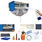 Bleu et Blanc Petit 18 Pi�ces Kit de Nettoyage pour Climatiseur Split Panneaux