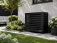 Cache Climatiseur Woerther 95x80x45 cm   Acier Thermolaqu� Noir   son fond