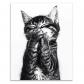 Affiche Decoration Murale de Chats en Noir et Blanc Affiches d'Art Mural Vintage