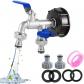 Bleu Robinet Cuve 1000L S60X6 IBC Raccord avec Raccord de Tuyau Robine