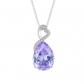 Collier pour Femme Argent Sterling 925 Pendentif Alexandrite 22 x 10 mm Moderne