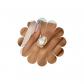 Bague Perle Baroque R�glable Irr�guli�re Ouverte dor� Zinc Vintage
