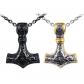 2 Collier pour Hommes Marteau Thoracique en Acier Inoxydable pour Hommes Boh�me