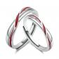 Bague Argent 925 Couple Fiancaille Mariage I Love You Fil Rouge 2 Pi�ces