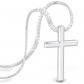 Collier Croix Hommes Cha�ne avec Pendentif Argent Bijoux pour Blind�e Cuban Link