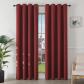 Rideau Occultant 2 Pi�ces L 140 x H 220 Rideau Thermique Isolant Rouge Bourgogn