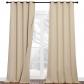 Rideaux Occultant Beige Lot de 2 Rideau Phonique Anti Bruit Thermique Isolant