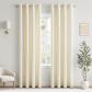 Rideau Occultant Thermique Isolant Anti Froid et Chaleur 140x225 cm Blanc Cr�me