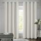 Rideaux �  illets 160 cm de Long Rideau Thermique Salon Beige Clair Lot de 2