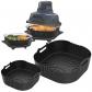 Moule Silicone Air Fryer R�utilisables pour 3,8L & 1,4L Noir 2 Pi�ces