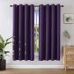 Rideau Occultant 2 Pi�ces L 140 x H 175 Rideau Thermique Isolant Violet Fonc�
