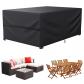 Housse Table de Jardin Exterieur Salon de Jardin Polyester 200x100x75 cm Nior