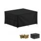 Housse Table de Jardin 140x90x75 cm B�che Salon de Jardin Rectangulaire Noir