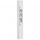 Meuble de Salle de Bain Fin Armoire Haute WC Colonne de Bain Blanc Moderne