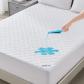 Prot�ge Matelas 140x200 cm Imperm�able Certifi� Oeko TEX Blanc Polyester