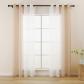 Rideaux Lot de 2 Beiges et Blancs D�grad�s pour Salon Chambre � Coucher 140 x
