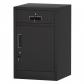Noir Armoire de Rangement en M�tal avec Porte Verrouillable et Tiroir Commode