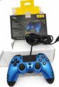 Steelplay DB 0003 Manette filaire USB PS4-PC bleu-noir sortie audio vibration
