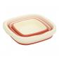 Corbeille � linge pliable 5five 40L panier r�tractable gris et blanc