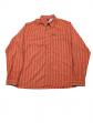 Chemise The North Face S Modal orange rayures shirt manches longues Poche