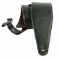 Sangle de Guitare R�glable en Cuir Pleine Fleur avec Rembourrage Vert Uni