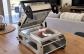 Machine de scellage thermoscelleuse aluminium avec moule-cadre 140 x 140 mm