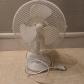 Ventilateur de table blanc 3 vitesses   Bon �tat