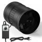 Extracteur d'Air 150 mm Ventilateur d'Extraction 587 m�-h EC Moteur Noir