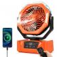 Orange Ventilateur Camping Batterie Rechargeable 20000mAh Moderne 6 Vitesses