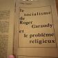 Andr� Dupleix   Le socialisme de Roger Garaudy et le probl�me religieux