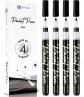 Feutre Acrylique Noir Lot de 4 Marqueurs Peinture Pointe Fine